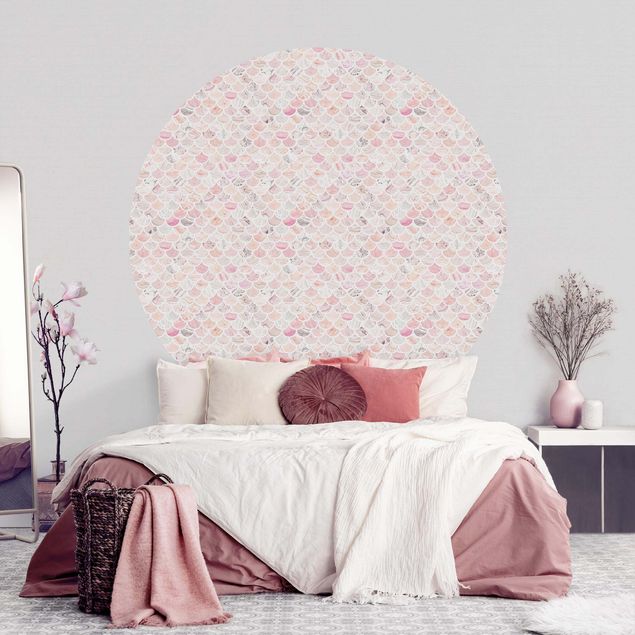 decoraçao para parede de cozinha Marble Pattern Rosé