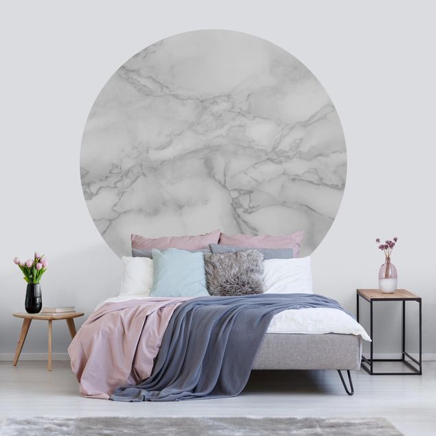 papel parede marmore Marble Look Black And White