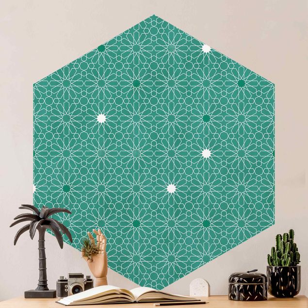 decoraçao cozinha Moroccan Stars Pattern