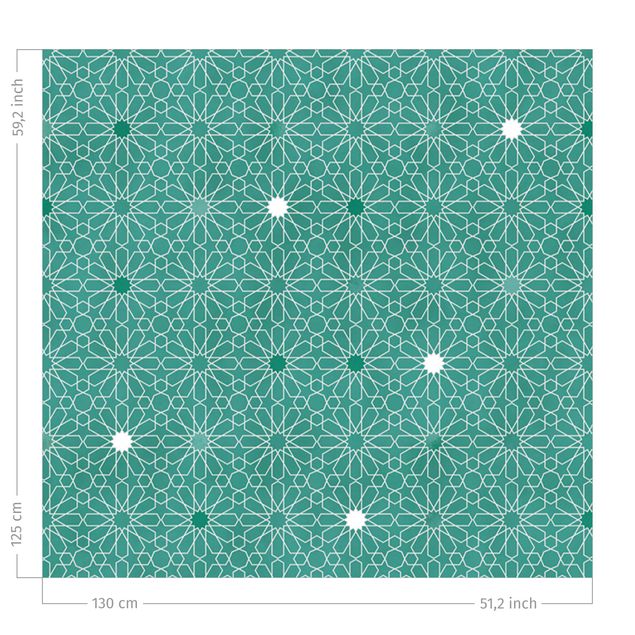decoraçao para parede de cozinha Moroccan Stars Pattern