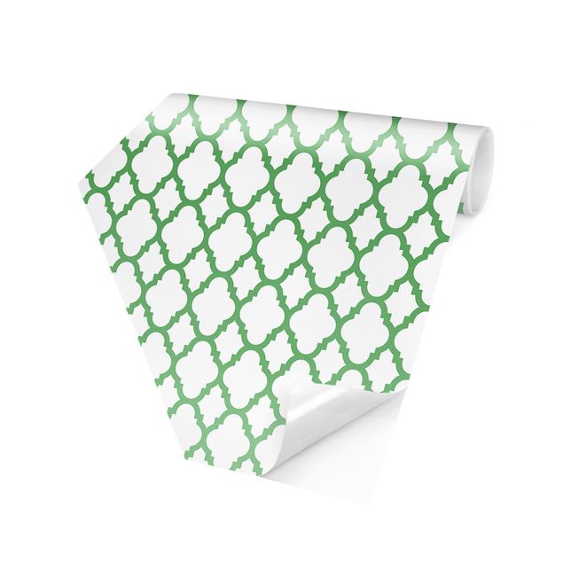 Papel de parede hexagonal Moroccan Honeycomb Line Pattern