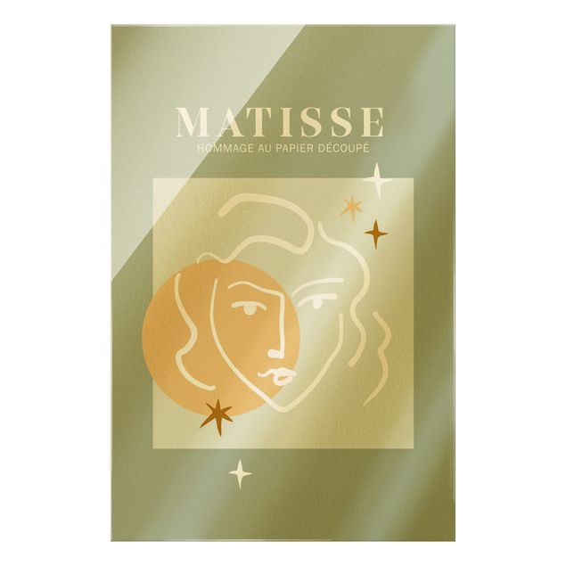 Quadros decorativos Matisse Interpretation - Face And Stars