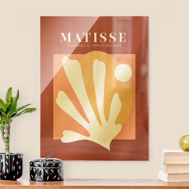 quadros abstratos para sala Matisse Interpretation - Combination Red