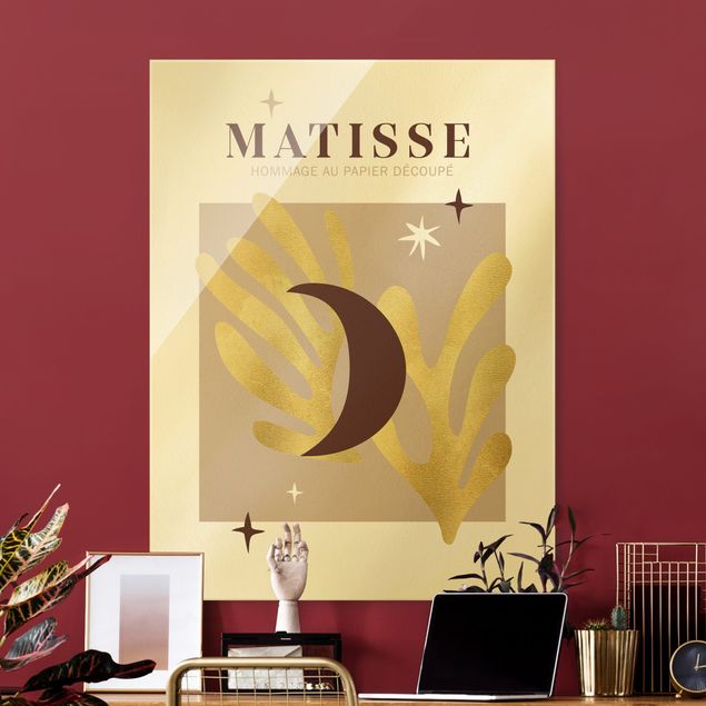quadros abstratos para sala Matisse Interpretation - Moon And Stars