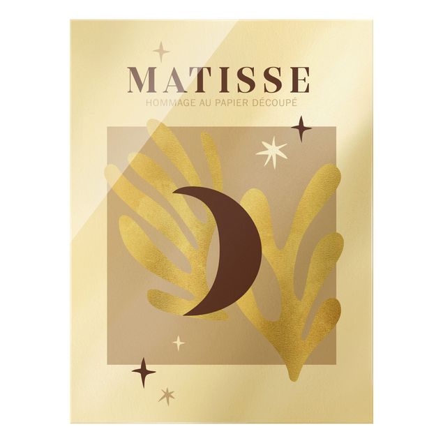 quadro de vidro Matisse Interpretation - Moon And Stars