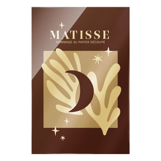 Quadros decorativos Matisse Interpretation - Moon And Stars Red
