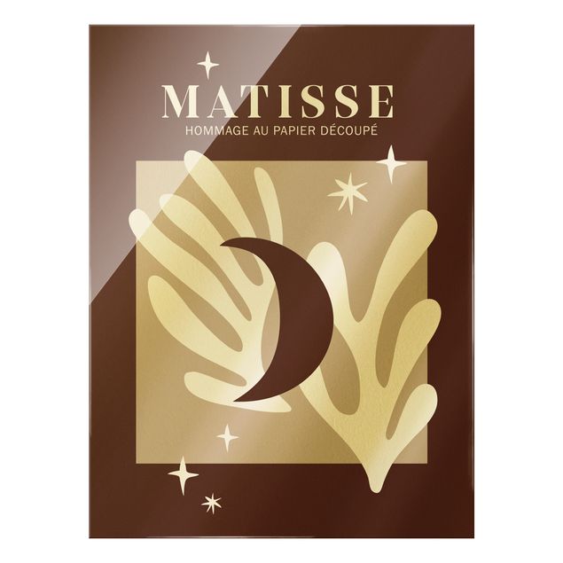 Quadros decorativos Matisse Interpretation - Moon And Stars Red