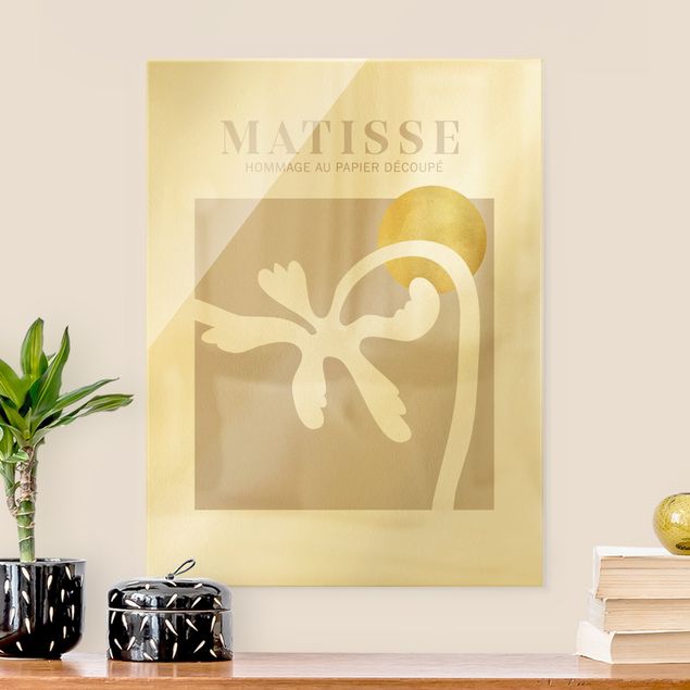 quadros abstratos modernos Matisse Interpretation - Palm Tree And Sun