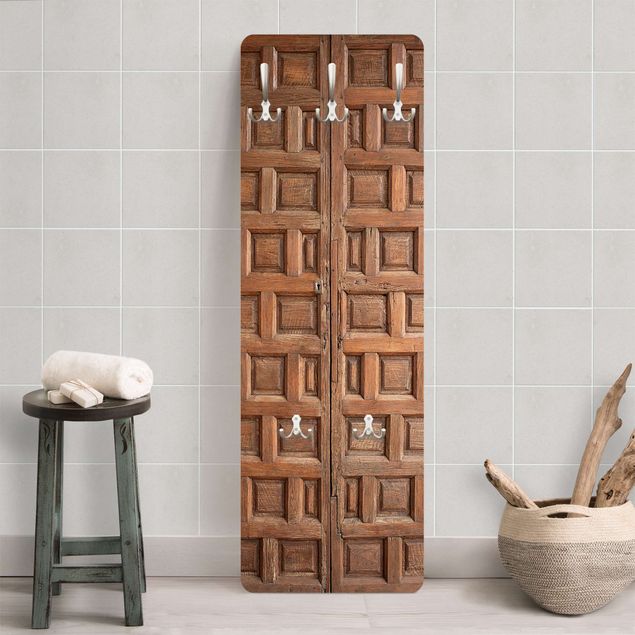 Cabides de parede imitação madeira Mediterranean Wooden Door From Granada