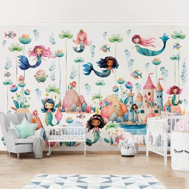 decoração para quartos infantis Mermaid Wonder World