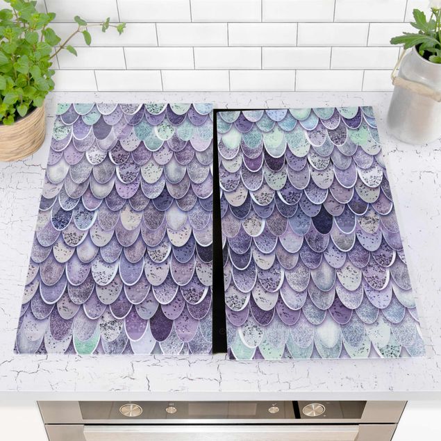 decoraçao para parede de cozinha Mermaid Magic In Purple