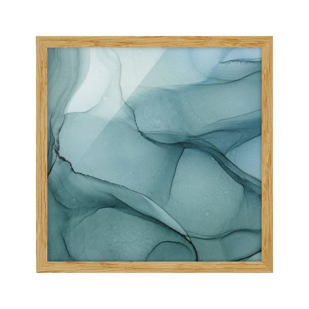 quadros abstratos para sala Mottled Blue Spruce