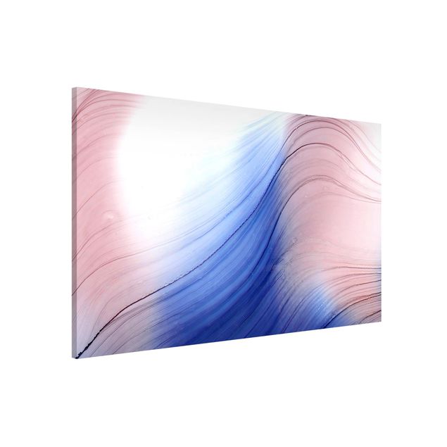 Quadros famosos Mottled Colours Blue With Light Pink