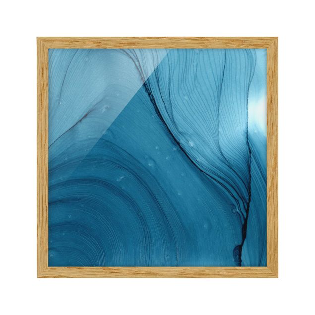 quadros abstratos para sala Mottled Blue