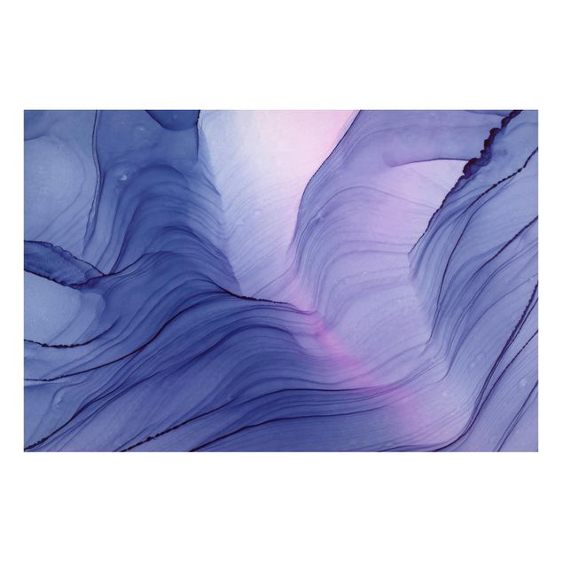 Quadros abstratos Mottled Violet