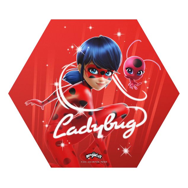 Quadros vermelhos Miraculous Ladybug And Trixx