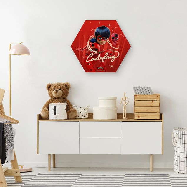 quadros modernos para quarto de casal Miraculous Ladybug And Trixx