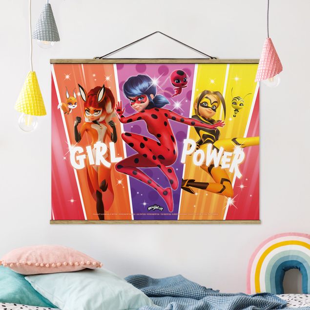 Decoração para quarto infantil Miraculous Rainbow Girl Power