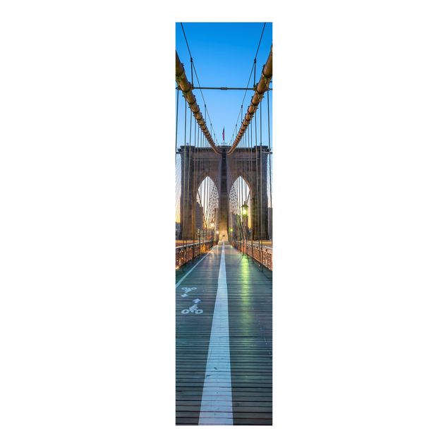 Painéis japoneses cidades e paisagens urbanas Dawn On The Brooklyn Bridge