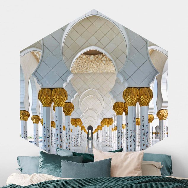 Papel parede geométrico Mosque In Abu Dhabi