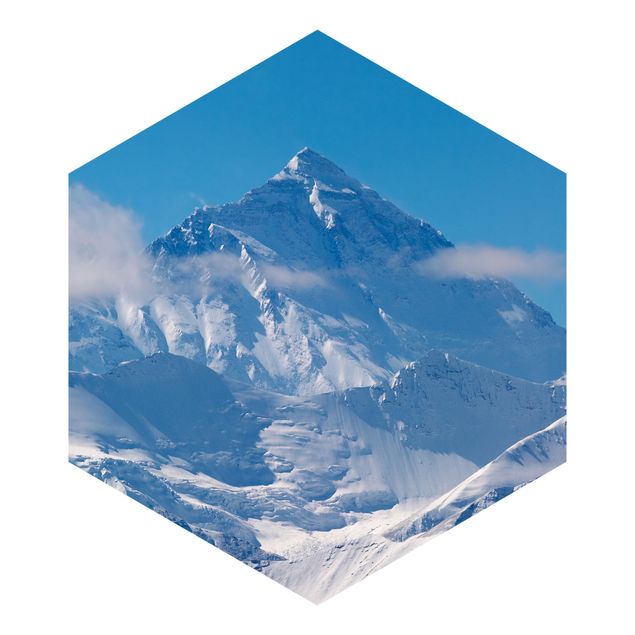 Papel de parede hexagonal Mount Everest