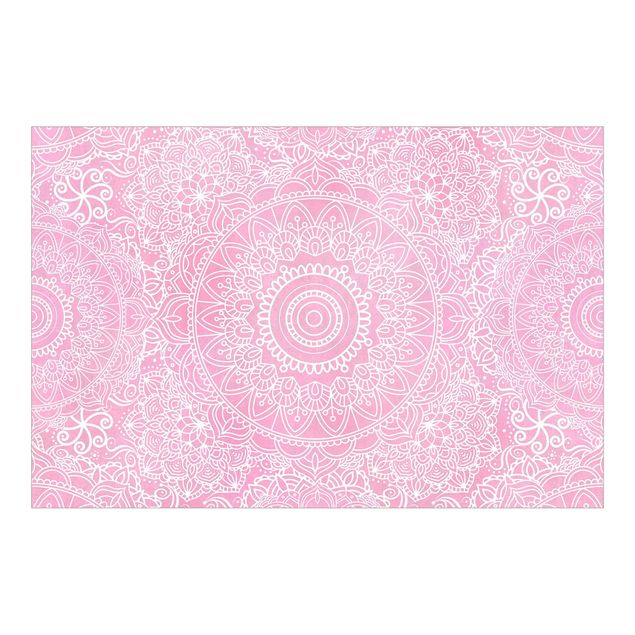 Papel de parede zen Pattern Mandala Light Pink