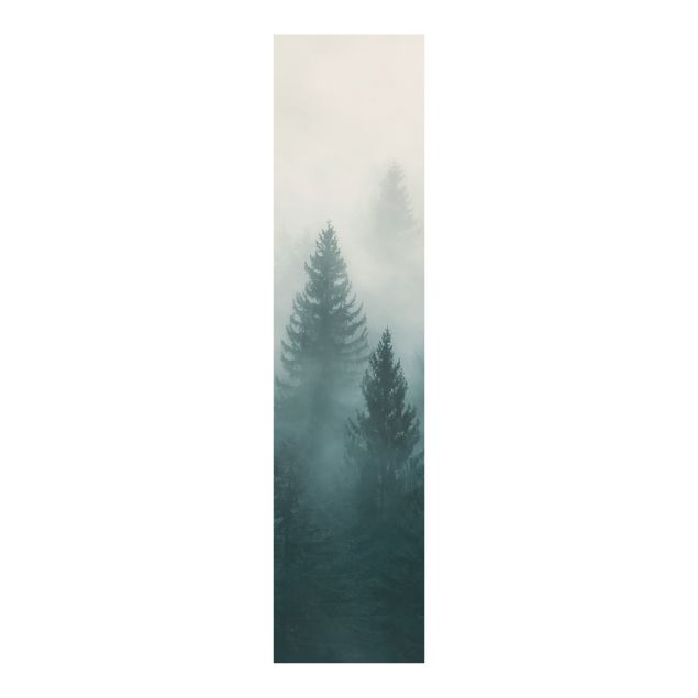 Painéis deslizantes paisagens Coniferous Forest In Fog