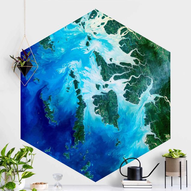 decoraçao para parede de cozinha NASA Picture Archipelago Southeast Asia