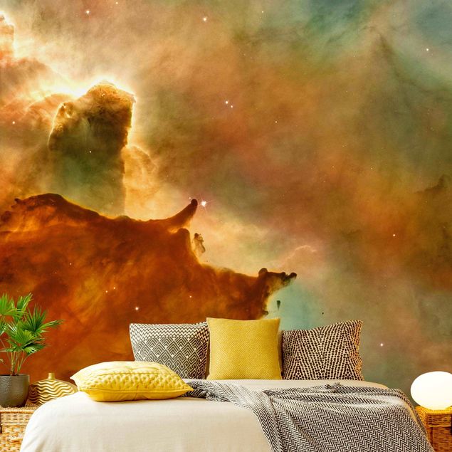 papel de parede moderno NASA Picture Orange Space Nebula