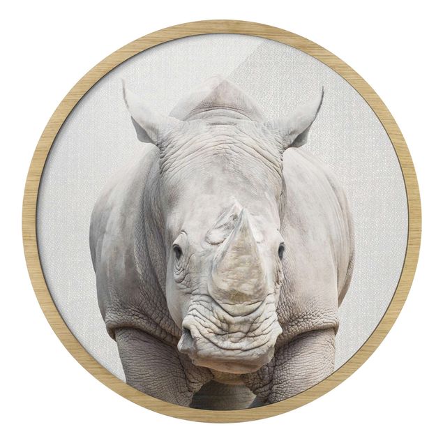 quadros em preto e branco Rhinoceros Nora