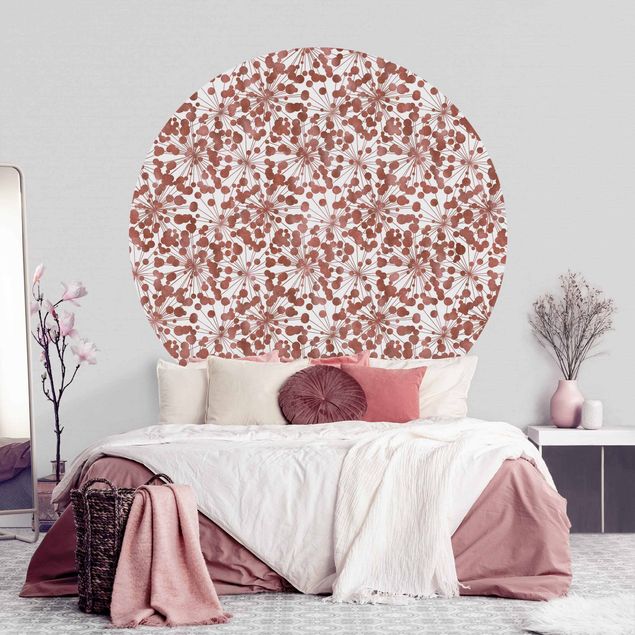 decoraçao para parede de cozinha Natural Pattern Dandelion With Dots Copper