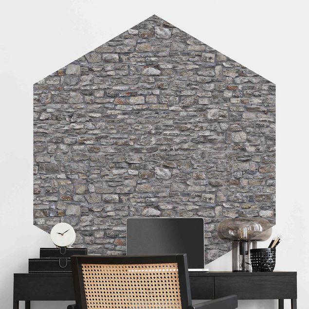 Papel de parede pedra rústica Natural Stone Wallpaper Old Stone Wall