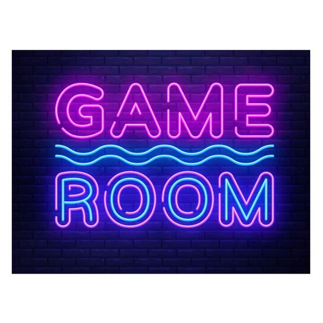 Quadros com frases Neon Text Game Room