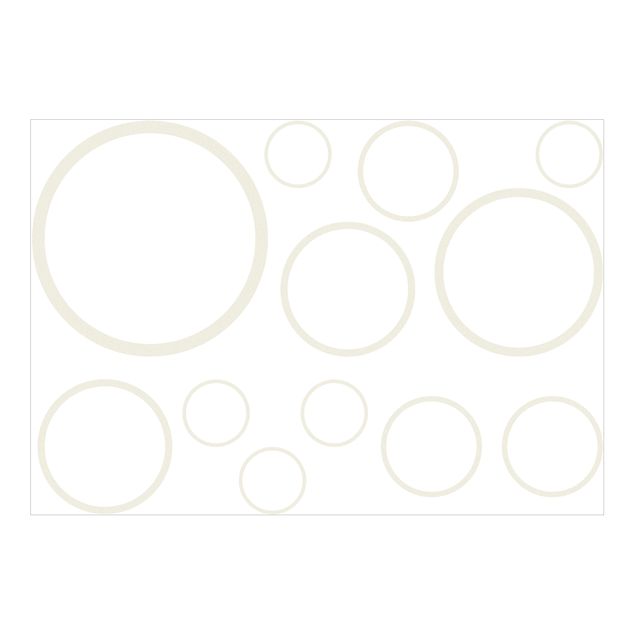 adesivos para vidro No.1180 Circles III 12s Set
