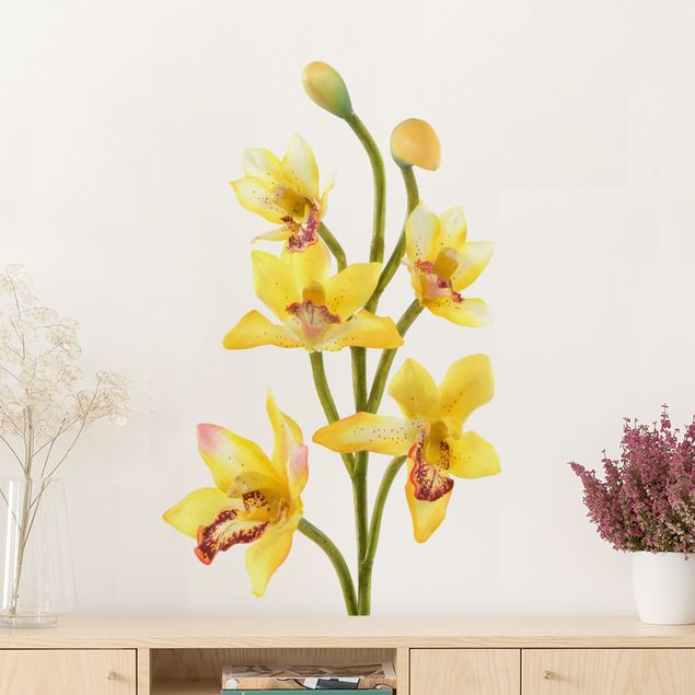 Autocolantes de parede orquídeas No.173 Orchid Yellow