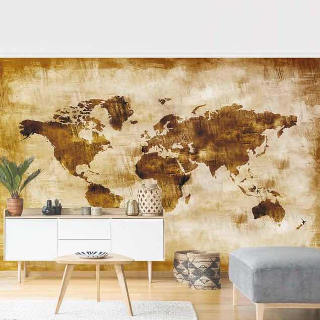 Papel de parede mapa mundi No.CG75 Map Of The World