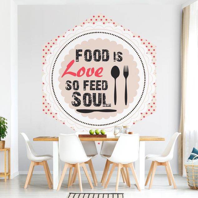 Papel de parede padrões No.KA27 Food Is Love