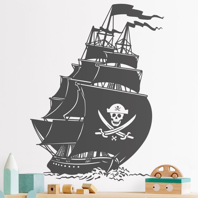 Autocolantes de parede piratas No.SF506 pirate ship