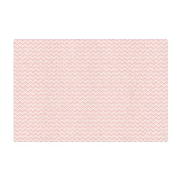 Tapete de cortiça No.YK37 Zigzag Pattern Light Pink