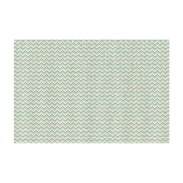 Tapete de cortiça No.YK38 Zigzag Pattern Green