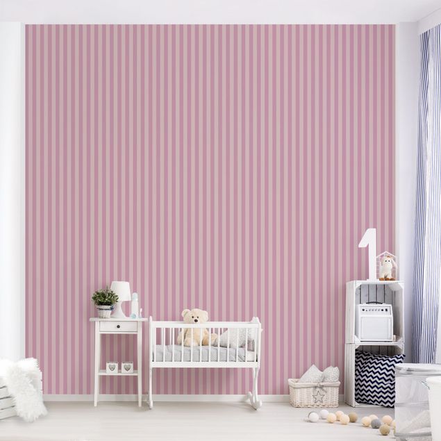 papel de parede moderno para sala No.YK45 Stripes Pink