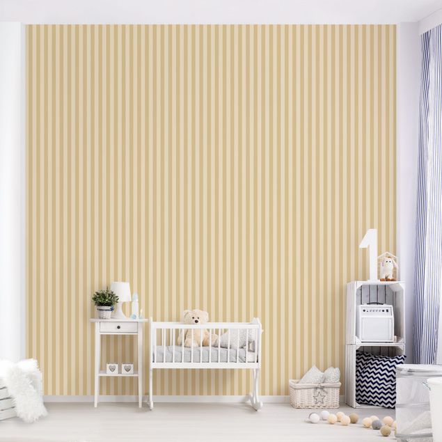 papel de parede para quarto de casal moderno No.YK46 Stripes Yellow Beige