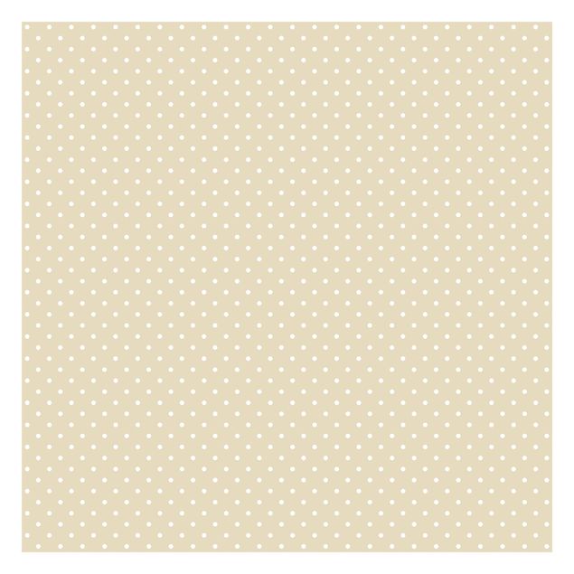 papel parede bege No.YK56 White Dots On Off-White