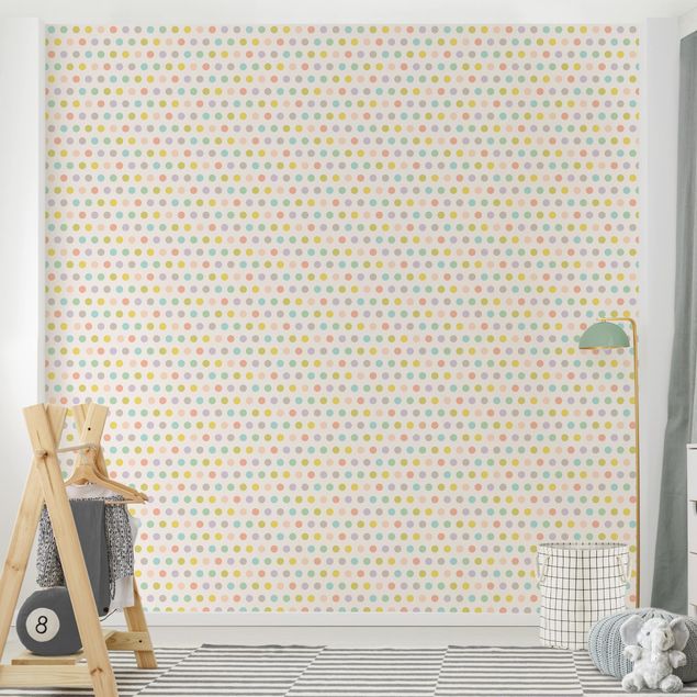 Papel de parede padrões No.YK61 Dots Pastel