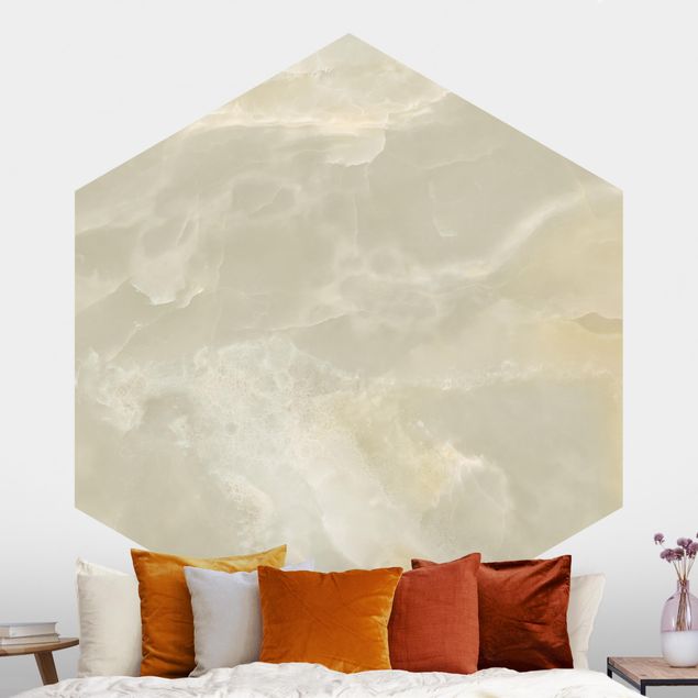 papel parede marmore Onyx Marble Cream