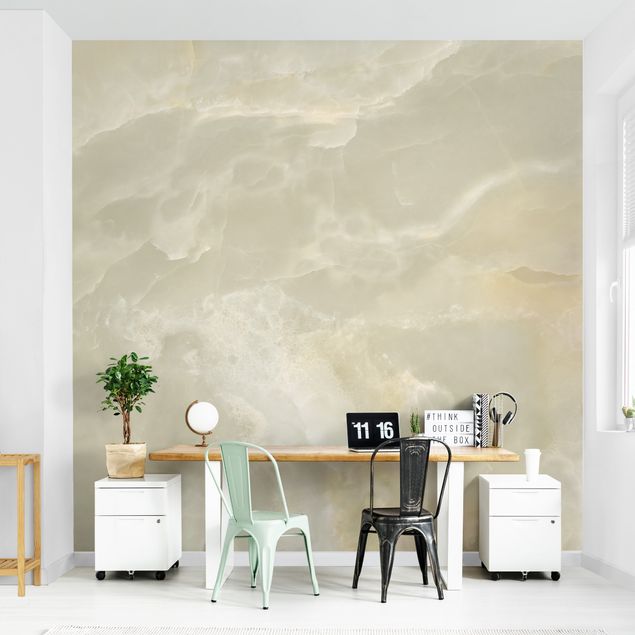 decoraçao para parede de cozinha Onyx Marble Cream