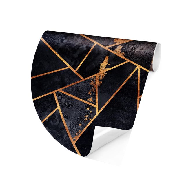 papel parede preto Onyx With Gold