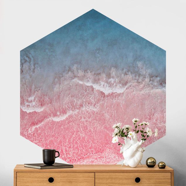 papel de parede moderno Ocean In Pink