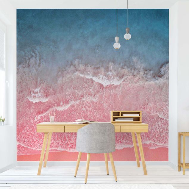 papel de parede moderno Ocean In Pink