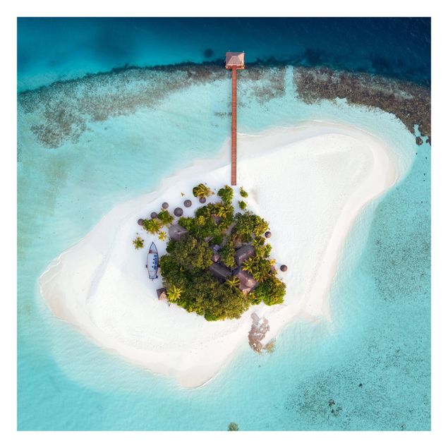 papéis de parede azul Ocean Paradise Maldives